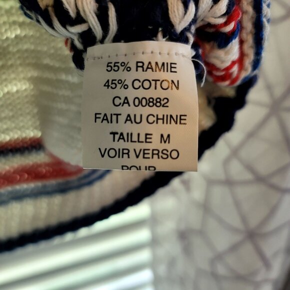 Heirloom Hand-Knit Golf Sweater Vest Medium Cardigan Retro Vintage Deadstock New - Picture 4 of 12